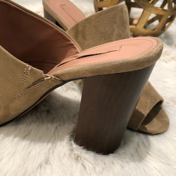 BCBG MaxAzria nude wooden-heel sandals - Picture 6 of 8